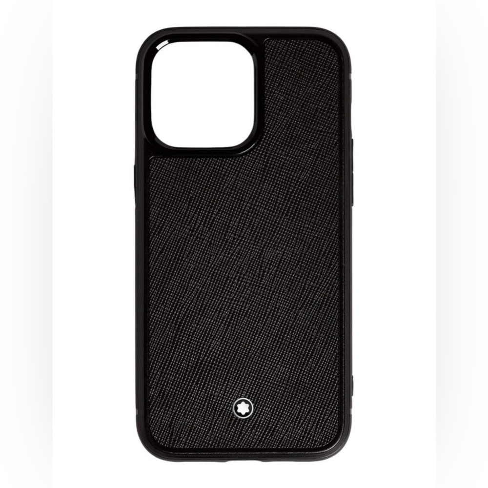 Montblanc Genuine Sartorial Leather Hard Cover Phone Case for iPhone 15 pro